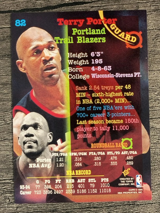 1994-95 Stadium Club #82 Terry Porter