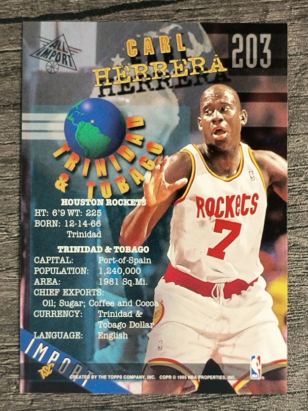 1994-95 Stadium Club #203 Carl Herrera AI