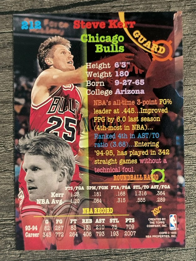 1994-95 Stadium Club #212 Steve Kerr