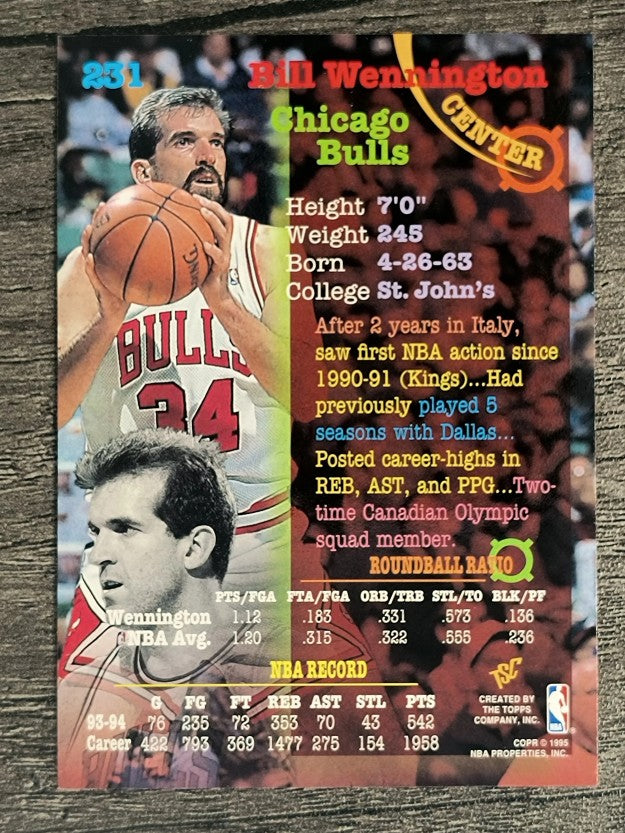 1994-95 Stadium Club #231 Bill Wennington