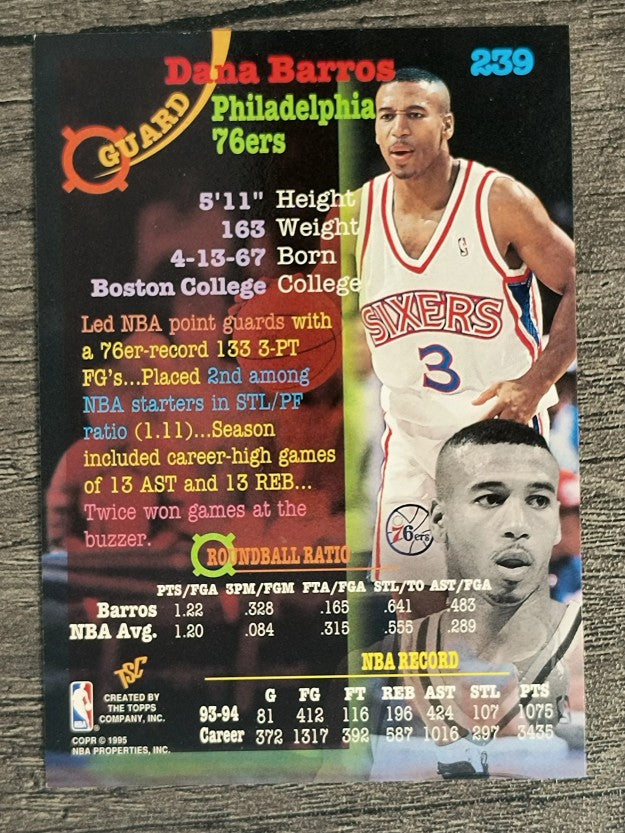 1994-95 Stadium Club #239 Dana Barros