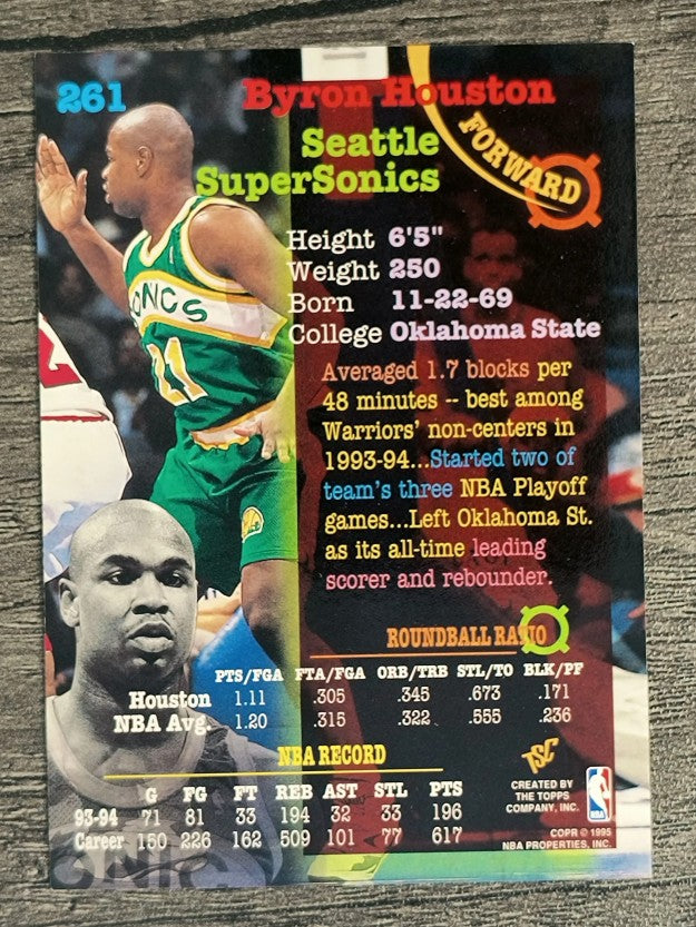 1994-95 Stadium Club #261 Byron Houston