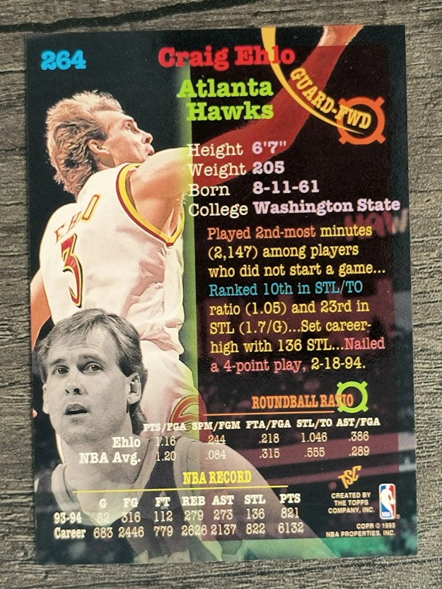1994-95 Stadium Club #264 Craig Ehlo