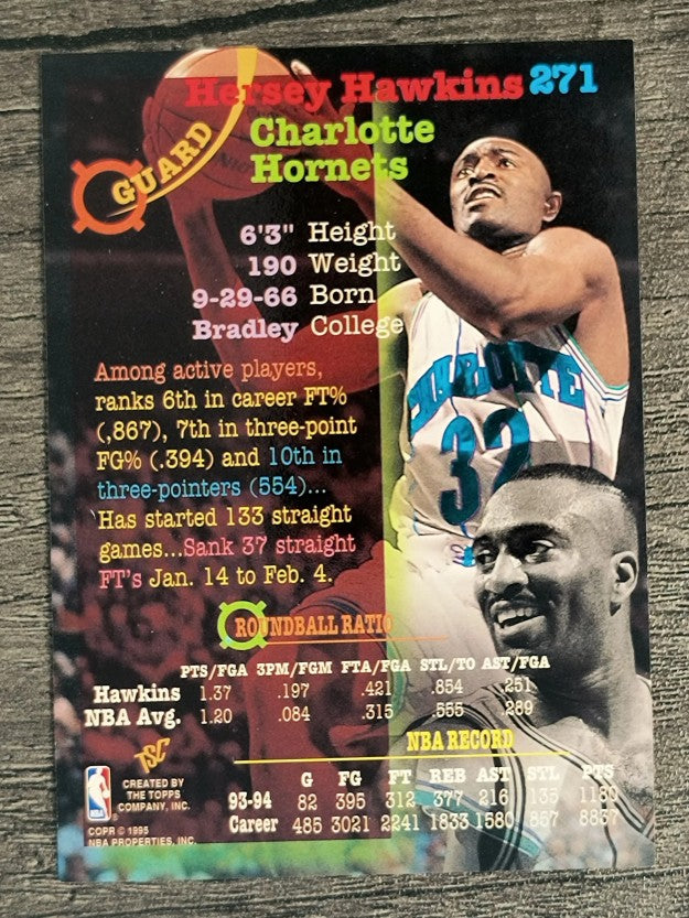 1994-95 Stadium Club #271 Hersey Hawkins