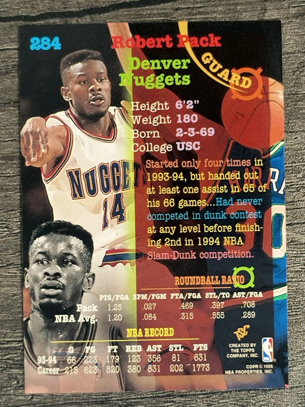 1994-95 Stadium Club #284 Robert Pack