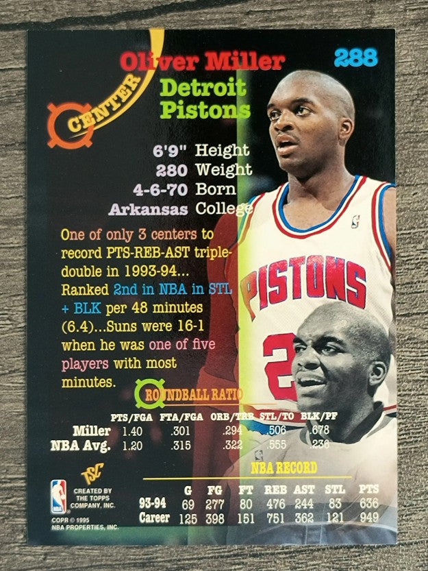 1994-95 Stadium Club #288 Oliver Miller