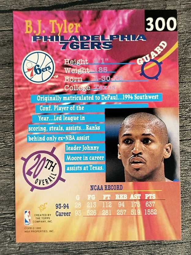 1994-95 Stadium Club #300 B.J. Tyler RC