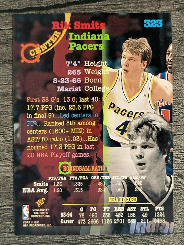 1994-95 Stadium Club #323 Rik Smits