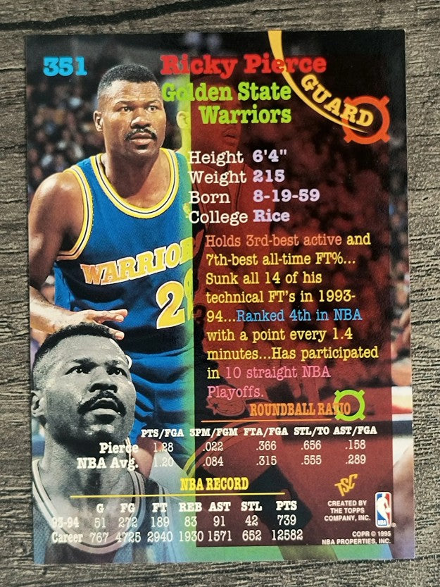 1994-95 Stadium Club #351 Ricky Pierce