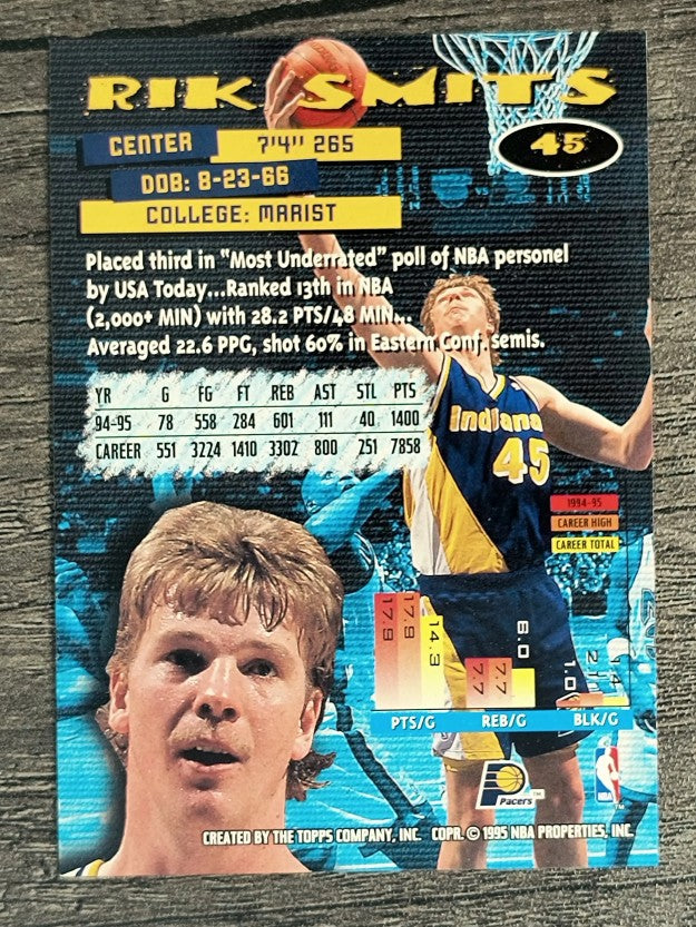1995-96 Stadium Club #45 Rik Smits
