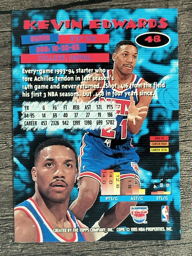 1995-96 Stadium Club #48 Kevin Edwards