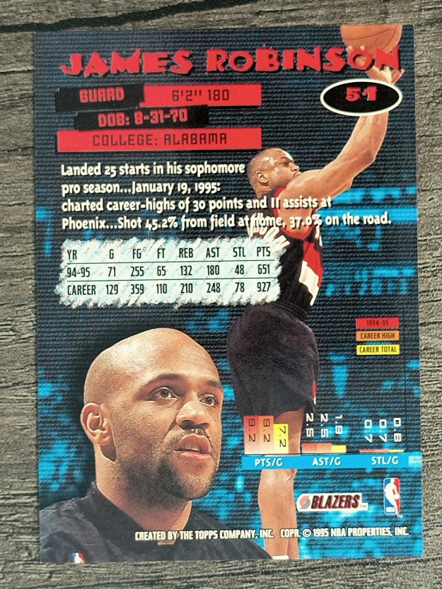 1995-96 Stadium Club #51 James Robinson