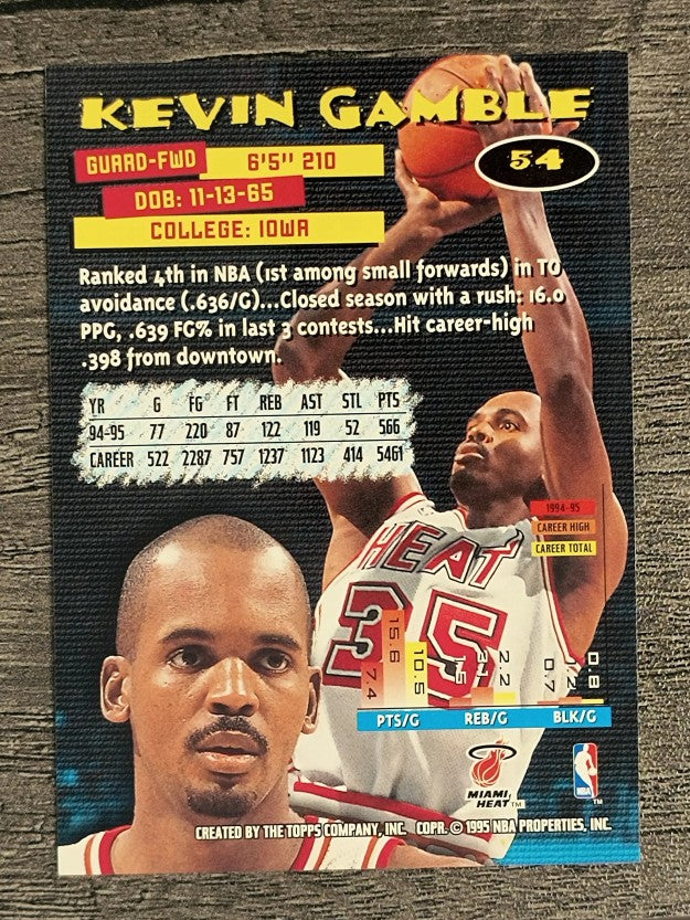 1995-96 Stadium Club #54 Kevin Gamble