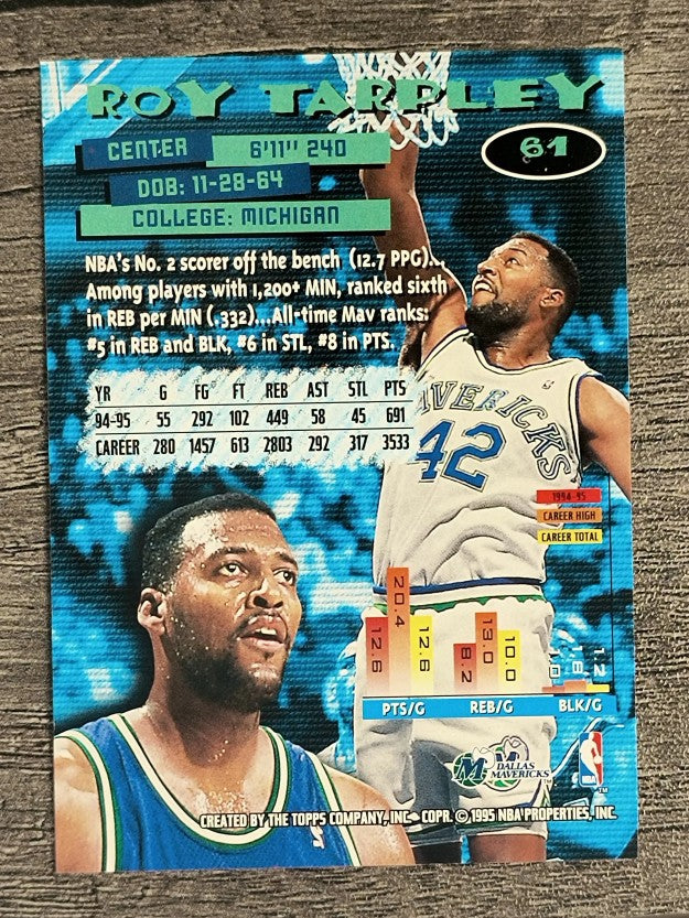 1995-96 Stadium Club #61 Roy Tarpley