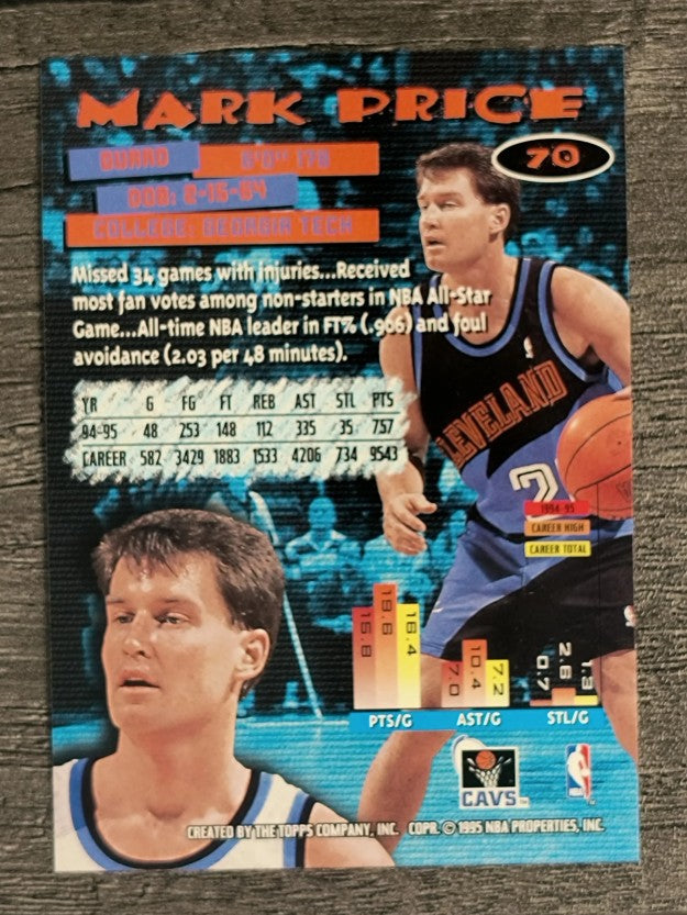 1995-96 Stadium Club #70 Mark Price