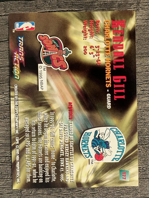 1995-96 Stadium Club #77R Kendall Gill TA Red