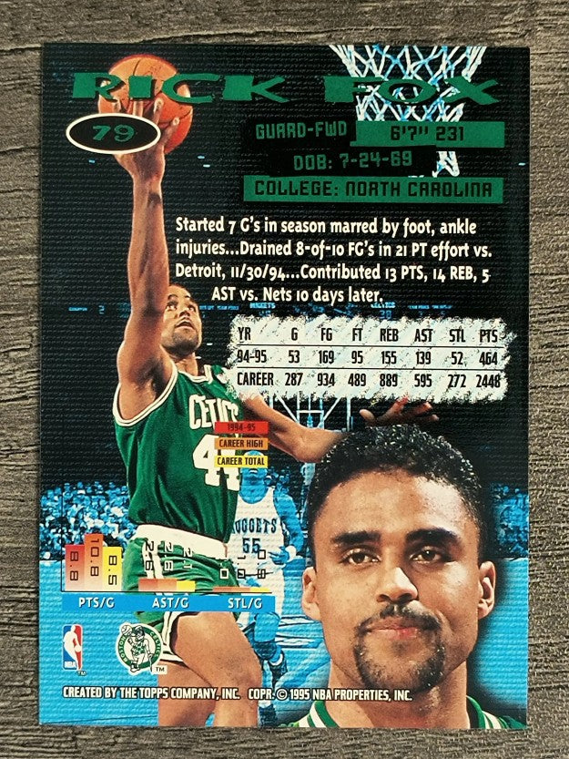 1995-96 Stadium Club #79 Rick Fox