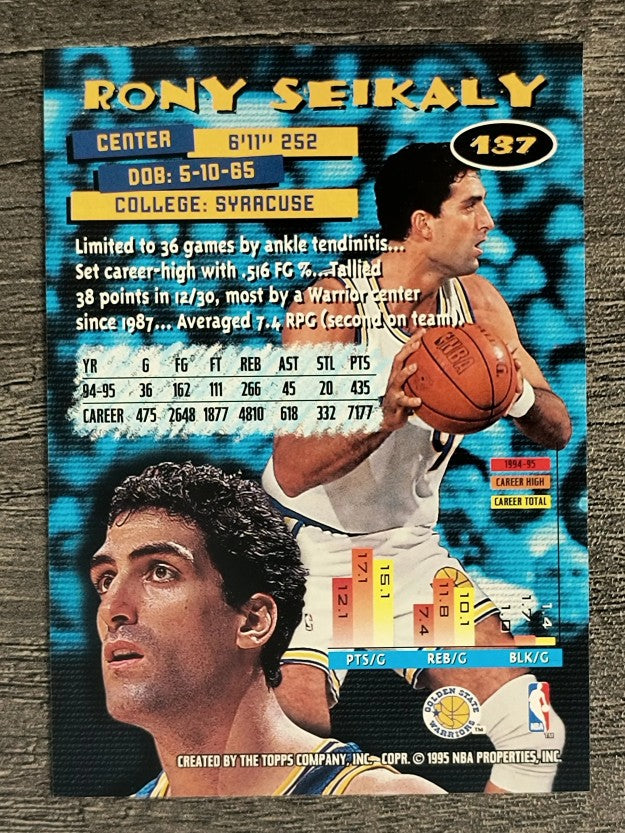 1995-96 Stadium Club #137 Rony Seikaly