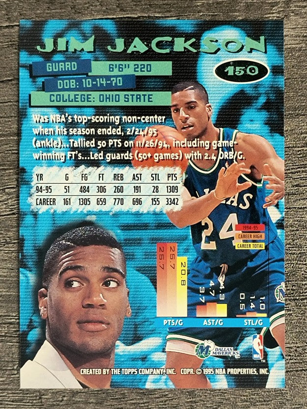 1995-96 Stadium Club #150 Jim Jackson