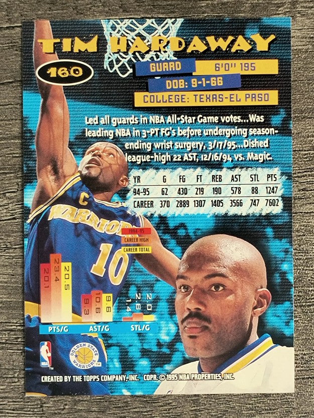 1995-96 Stadium Club #160 Tim Hardaway