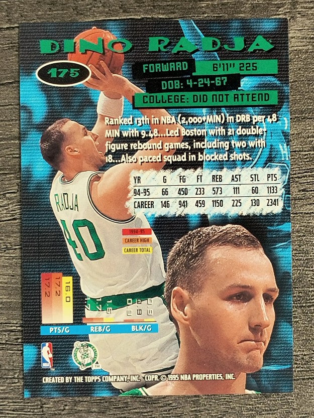 1995-96 Stadium Club #175 Dino Radja