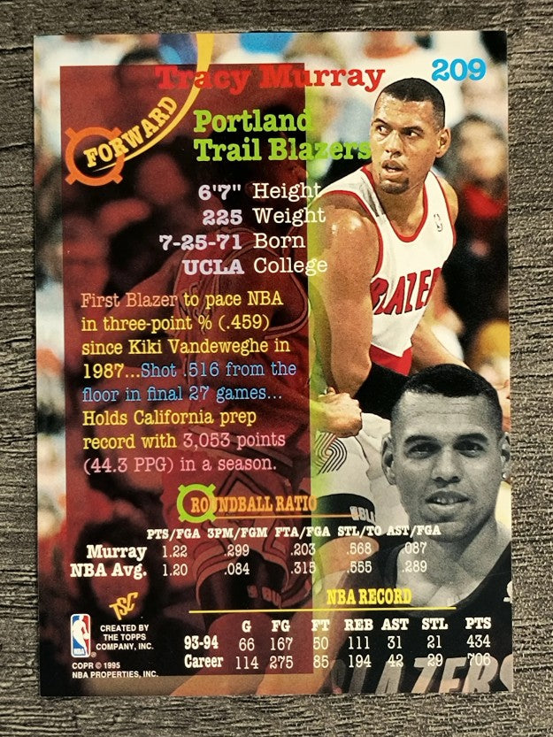 1994-95 Stadium Club #209 Tracy Murray
