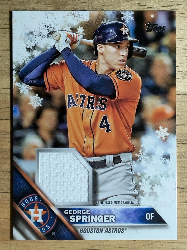 2016 Topps Walmart Holiday Snowflake Relics #RGSP George Springer