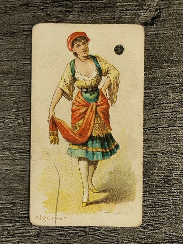 1889 Kimball Dancing Women N186 #1 Algerian (POOR)