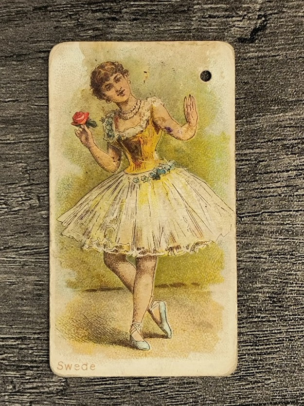 1889 Kimball Dancing Women N186 #47 Swede (POOR)