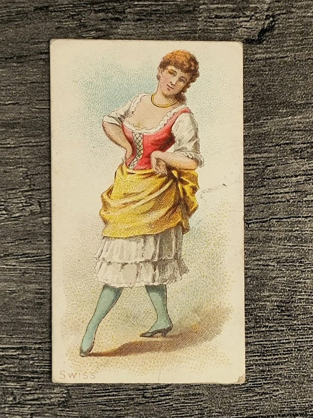 1889 Kimball Dancing Women N186 #48 Swiss (GOOD)