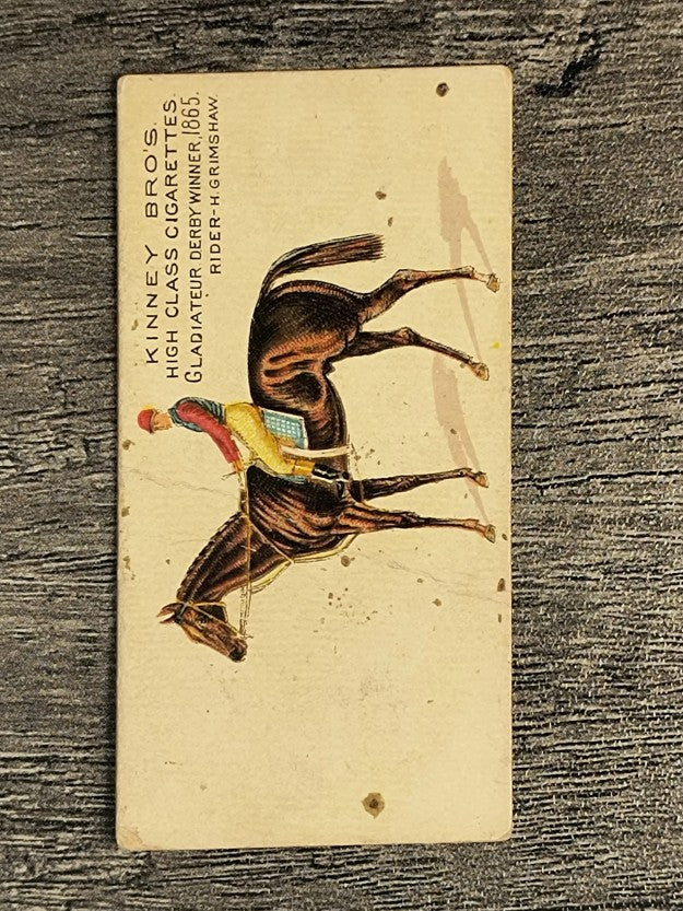 1889 Kinney Famous Running Horses N230 #8 Gladiateur (POOR)