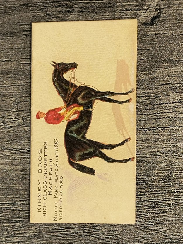 1889 Kinney Famous Running Horses N230 #11 Macheath (trimmed)