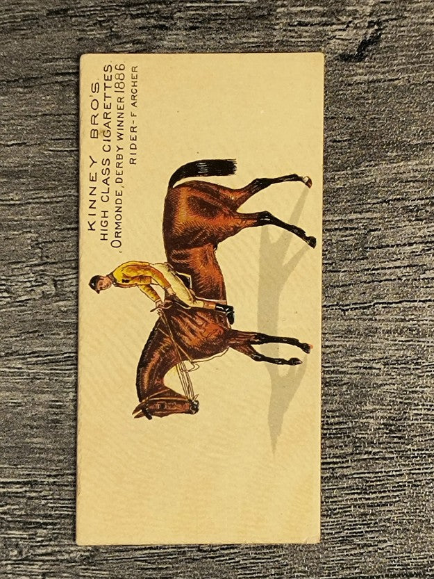 1889 Kinney Famous Running Horses N230 #15 Ormonde (trimmed)