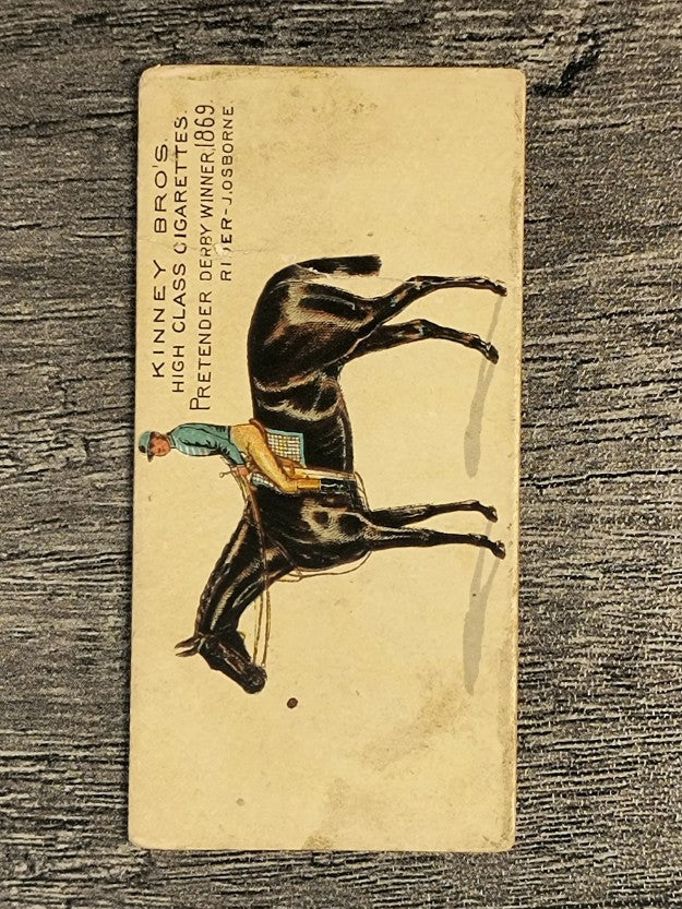 1889 Kinney Famous Running Horses N230 #16 Pretender (trimmed)