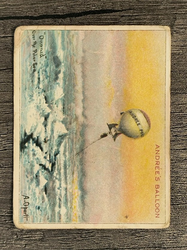1910 Hassan Arctic Scenes T30 #2 Andrees Balloon (POOR)