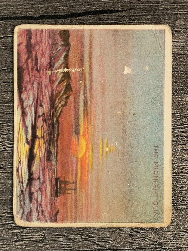 1910 Hassan Arctic Scenes T30 #23 The Midnight Sun (POOR)
