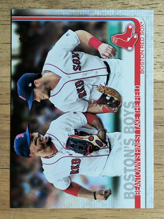 2019 Topps #28 Boston's Boys/Mookie Betts/Andrew Benintendi