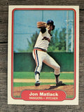 1982 Fleer #323 Jon Matlack