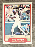 1982 Fleer #330 Billy Sample