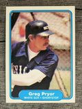 1982 Fleer #356 Greg Pryor