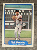 1982 Fleer #374 Rick Manning