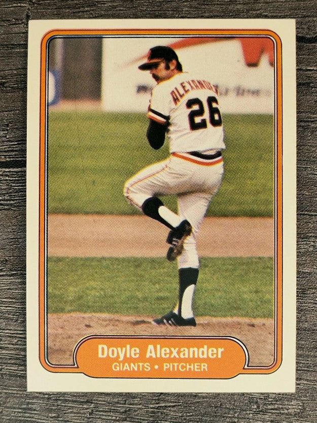 1982 Fleer #383 Doyle Alexander