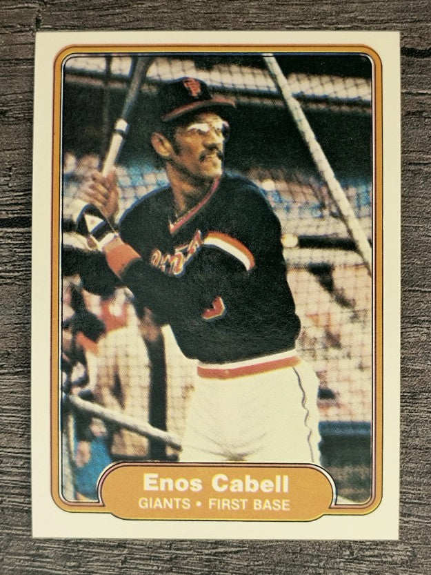 1982 Fleer #386 Enos Cabell