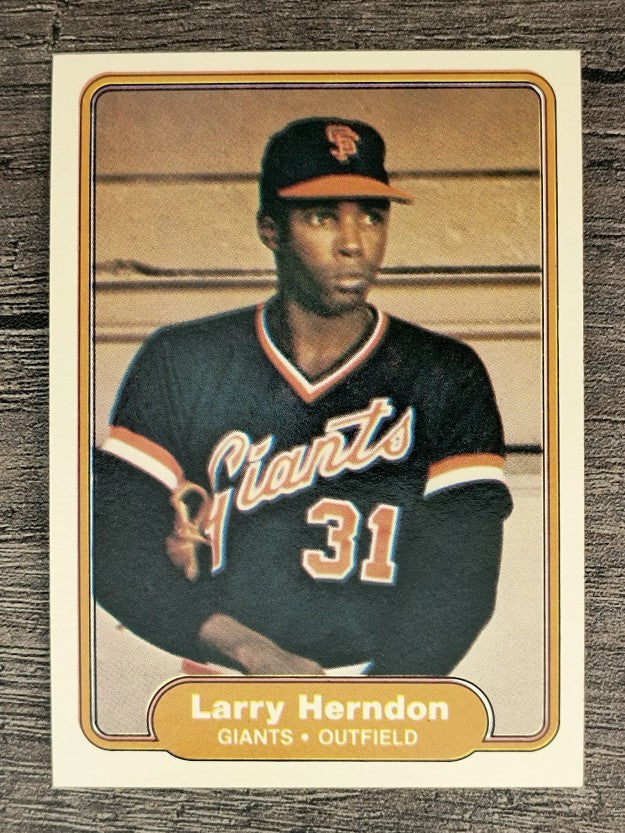 1982 Fleer #390 Larry Herndon