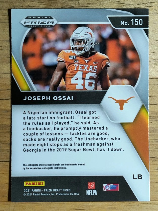 2021 Panini Prizm Draft Picks #150 Joseph Ossai RC