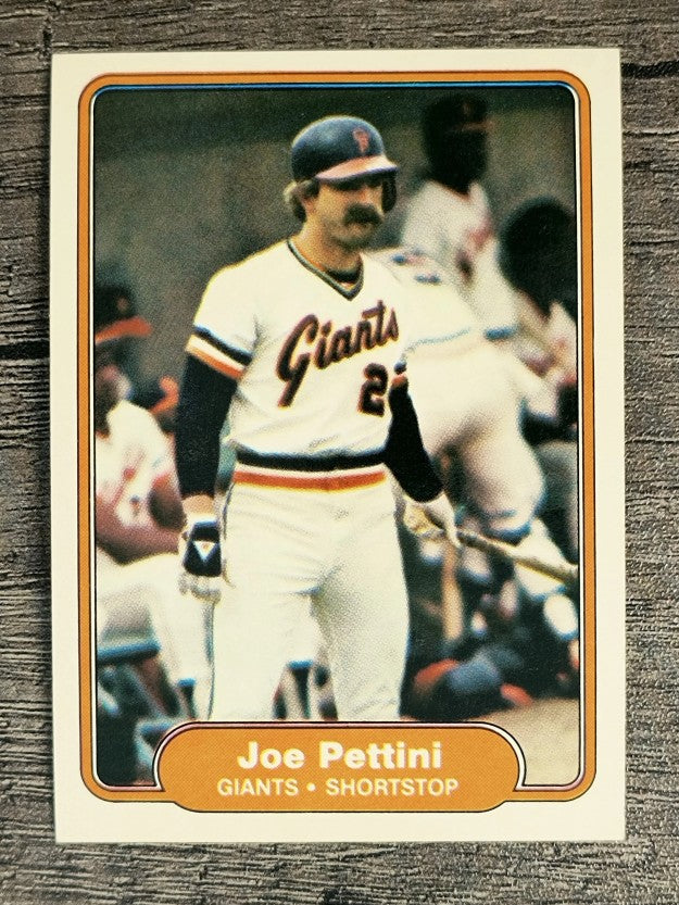 1982 Fleer #398 Joe Pettini