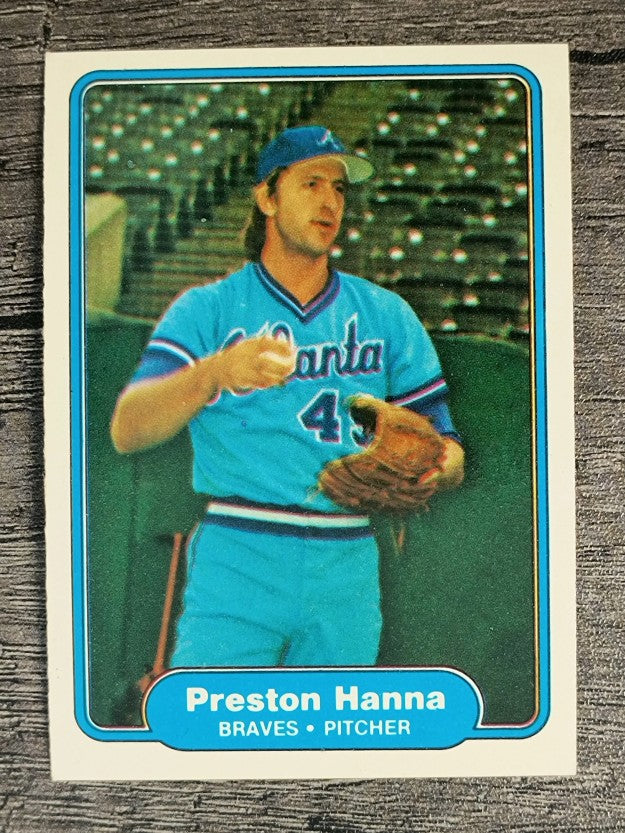 1982 Fleer #435 Preston Hanna