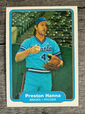 1982 Fleer #435 Preston Hanna