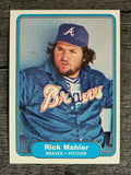 1982 Fleer #440 Rick Mahler