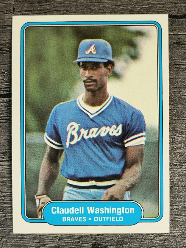 1982 Fleer #449 Claudell Washington